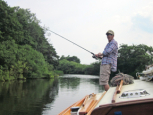 Glen fishing on The River Bure the other side of Wroham Bridge