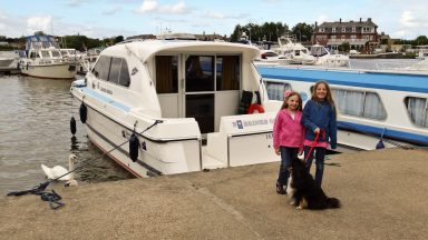 Safetly moored at Oulton Broad Yacht Station