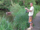 Glen fishing in Pirates Bay