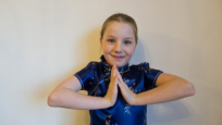 Joely in her school play