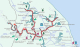 The weeks route from start to finish