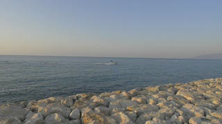 The Port of Latchi and Nina rock climbing