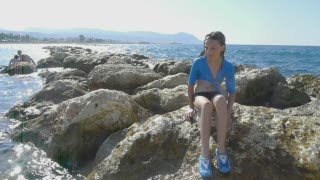 Out on one of Latchi Beach islands