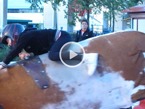 Kahara riding the bull
