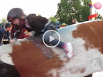 Kahara riding the bull